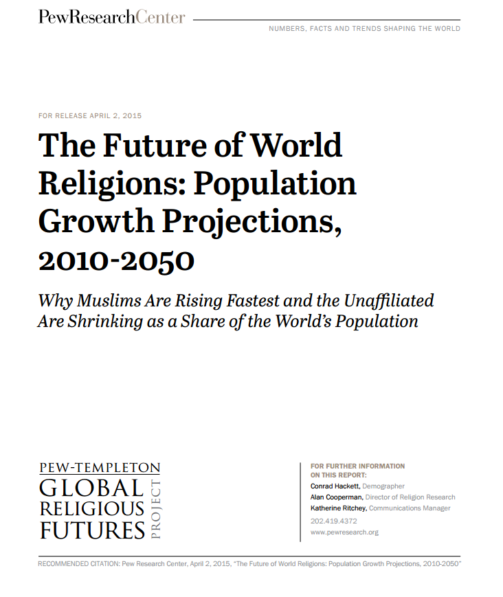pew research center future of world religions